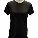 Felina  Black Cotton Short Sleeve Shirt Medium NWT Photo 0