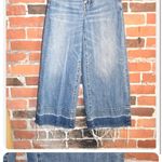 Madewell Wide Leg Crop Drop Hem Jeans - size 24 Photo 1