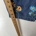 Jane Ashley Pants Vintage 90 small Embroidered Floral Capri Denim Cottage Photo 6