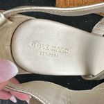 Cole Haan METALLIC GOLDTONE WEDGE STRAPPY PLATFORM SHOES 9 Photo 6