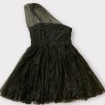 Double Crazy Tulle & Gold Glitter Mini Party Dress Size Small #219 Black Photo 8