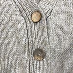 HAWLILI Wool Knit Cardigan Sz M Beige Cozy Y2K Retro Nostalgia Cotagecore Office Size M Photo 4