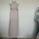 Show Me Your Mumu off back HALTER maxi DRESS SMALL BEIGE bridesmaid Photo 4