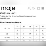 Maje floral print smocked button front long sleeve Ruffle Cotton dress M Photo 8