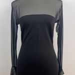 Nicole Bakti Sexy Fitted Evening Gown Dress Mesh Rhinestones Photo 2