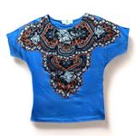 Stella McCartney Blue Short Sleeve Graphic Tee Photo 0