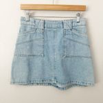 BDG  x URBAN OUTFITTERS | A-Line Utility Denim Skirt Light Wash | Size Large Photo 1