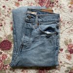 Levi's Wedgie Straight Light Wash Distressed High Waisted Jeans Photo 1