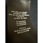 Aritzia Babaton Women's Black Linen Long Sleeve Button Down Shirt Top Size S Photo 3