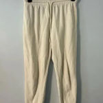 Oh Polly  Sweat Joggers Size 4 Cream Sweatpants Active Athleisure Casual Photo 0