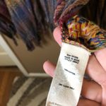 Soft Surroundings Cotton Rainbow Knit Fringe Shawl Cover Up Missy One Size Photo 5