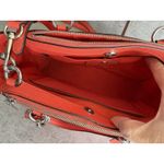 Coach Mini Christie CarryAll Crossgrain Leather Handbag Crossbody Coral EUC Photo 4