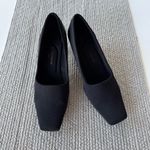 Liz Claiborne Vtg 90s Flex Bravo Black Block Heel Square Toe Pumps Dress Shoes 8 Photo 1