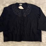 Kate Spade  New York XL cardigan color black 3/4 sleeves length 23” bust 38/40” Photo 8