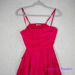 Anthropologie New! Let Me Be Cutout Tiered Dress in Magenta, women size XS Photo 5