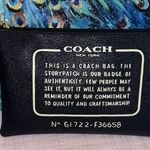 Coach Storypatch Navy Zippered Pouch Photo 0