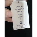 Hippie Rose Velour Black Mini Dress Sz L Spaghetti Straps Stretch Shimmer Goth Party New Photo 5