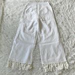 Lulus Women’s Blissfully Boho Ivory Tasseled Wide-Leg Pants size Small Photo 11