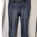 Lee 001-004 Jeans Size 13/14 Women Capri Blue Flap Pocket Detail Stretch Photo 7