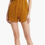 Open Edit NWT  Jacquard Bronze Tie Shoulder Romper Sz L Photo 0