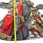 John Mark  Size L Art To Wear Multicolor Abstract Button Down Tunic Blouse Pocket Photo 8