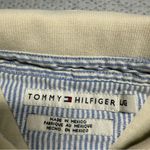 Tommy Hilfiger Cream Baby Yellow Vintage Y2K Short Sleeve Cotton Polo Shirt L Photo 2