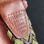 Genuine Leather Braided Belt Sz L Photo 6