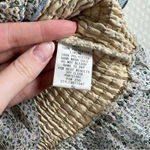 Storia ‎ Blue Floral Smocked Ruffle Top Photo 4