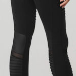 Alo Yoga  Black High-Waist Moto Legging Photo 3