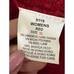 Woolrich Vintage  Womens Hooded Sweater Vest Fair Isle Knit Red XL Lambswool Photo 5