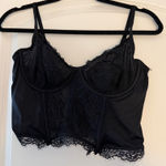 Lace Corset Top Black Size M Photo 0