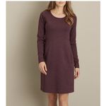 Duluth Trading Dress Womens Medium Burgundy Long Sleeve Wearwithall Casual Red Photo 4