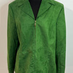 Evan Picone Evan-Picone Green Zip-Up Coat – Size 16 Photo 0