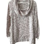 Knox Rose Cowl Neck Soft Knit Sweater Brushed Marled Tunic Womens Size L Photo 0