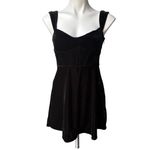 Urban Outfitters Genivieve Black Velvet Corset Mini Dress, Sz M Photo 4