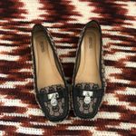 Michael Shannon Michael Kors MK Hamilton Monogram Logo Loafers Ballet flats Square toe Padlock Designer Brown Black Shoes-7.5M Photo 1