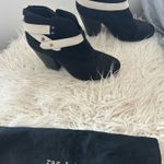 Rag and Bone Boots Suede Harrow Ankle black and white Photo 2