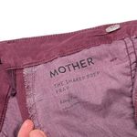 mother the shaker prep fray killing time maroon rose gold stripe trousers pants Red Size 24 Photo 7