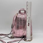Victoria's Secret Victoria’s Secret Mini Backpack Metallic Pink Faux Leather Zip Backpack New Photo 14