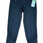 Gaiam ‎ Om Mesh Yoga Capri Compression Workout Bottoms Pants Black Size Small New Photo 0
