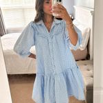 Sandy Liang 3/4 Sleeve Gingham Dress Photo 0