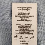 Bishop and Young Light Blue Cropped V-Neck Top with Ruffle Trim Size Large Photo 8