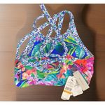 Tommy Bahama NWT $99 Orchive Groves Reversible High Neck Bikini Top Size S Photo 6