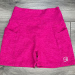 Bombshell sportswear  High Rise Scrunch Butt Side Pocket Pink Shorts Size XS Photo 0