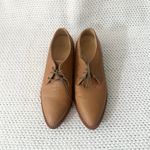 Nisolo James Almond Toe Oxford Menswear Lace Up Shoes Tan Leather Academia Sz 8 Photo 5
