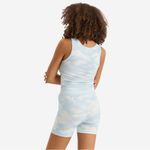SKIMS  Cotton Ribbed 2-Piece Set Tank Top + Boxers In Blue Quartz Cloud Print Photo 3