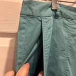 Tommy Bahama Women's Teal Stretch Cotton Capri Pants Size 14 Resortwear Beach Photo 1