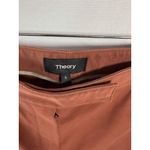Theory Women Cropped Pants Chocolate Hook & Eye Cotton Stretch Classic Size 8 Photo 1