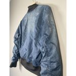 The North Face Heatseeker Jacket Bomber Jacket Size M Blue Denim-Look Zip Up Street Photo 6