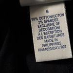 Old Navy  Women Pants Size 6 Black Straight Leg Casual Cotton Stretch Slacks Photo 6